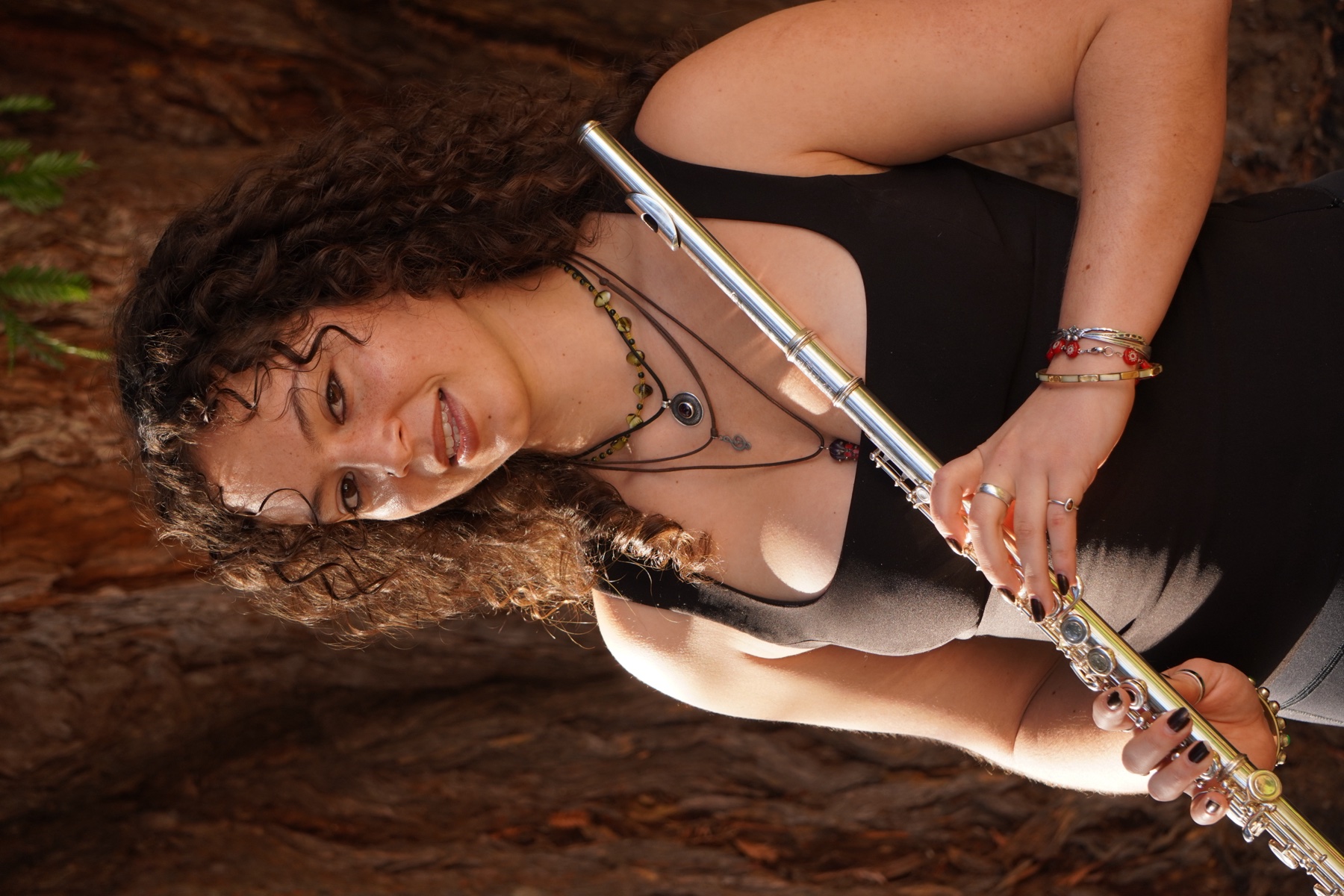 Rabiah Kabir performing with flute